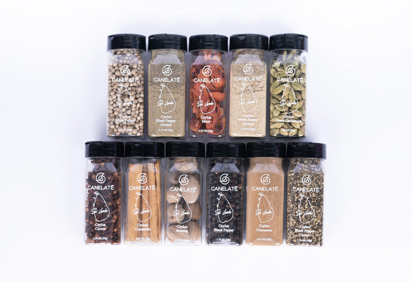 CANELAT   Organic White Pepper Whole 60g (2.12oz) - Packed at the source, 100% pure, Highest Piperine white peppercorns from sma