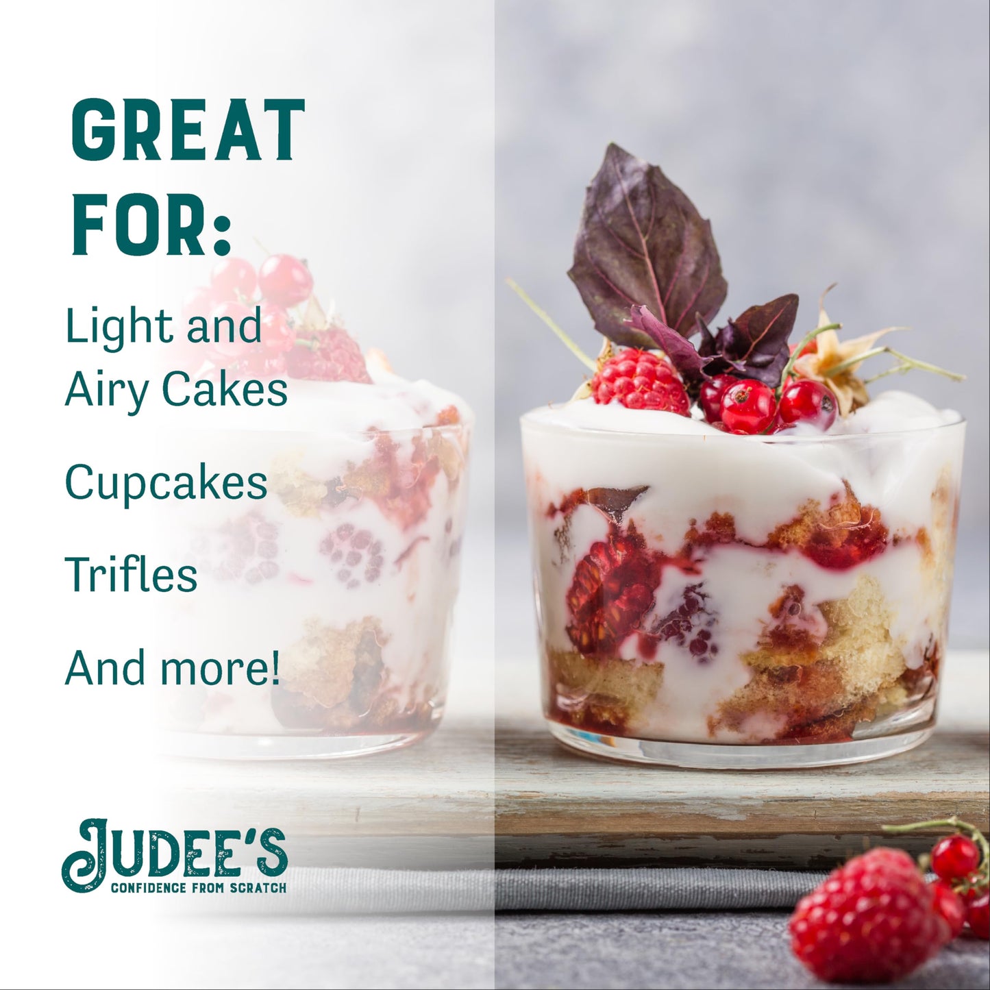 Judee'S Gluten Free Angel Food Cake Mix - 1Lb - Easy To Bake - Light And Fluffy Baking Mix - Delicious And 100% Gluten-Free - Id