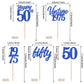 30Pcs Happy 50Th Birthday Cupcake Toppers Cheers To 50 Vintage 1975 Cupcake Picks Hello 50 Fifty 50Th Birthday Decorations For 5