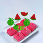 24Pcs Watermelon Cupcake Toppers One In A Melon Cupcake Picks Watermelon First Year Birthday Baby Girl First Birthday Party Cake