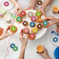 Fyeoxle 36Pcs Edible Donut Cupcake Toppers Wafer Paper Sweet Donuts Cupcake Picks Edible Donut Party Cupcake Decorations For Swe