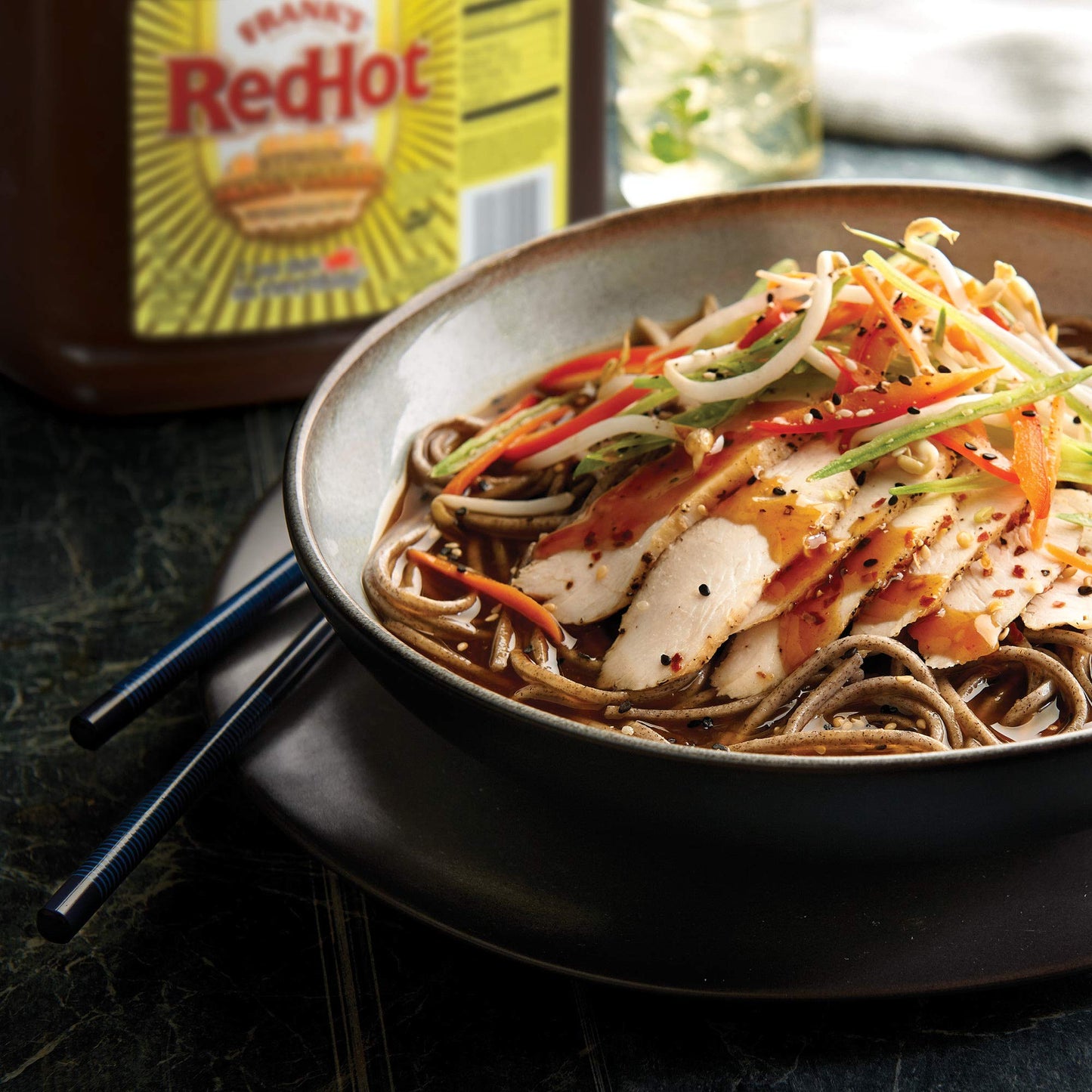 Franks RedHot Stingin Honey garlic Sauce 1 gal - One gallon Bulk container of Stingin Honey garlic Sauce for Entrees Sides Veggi