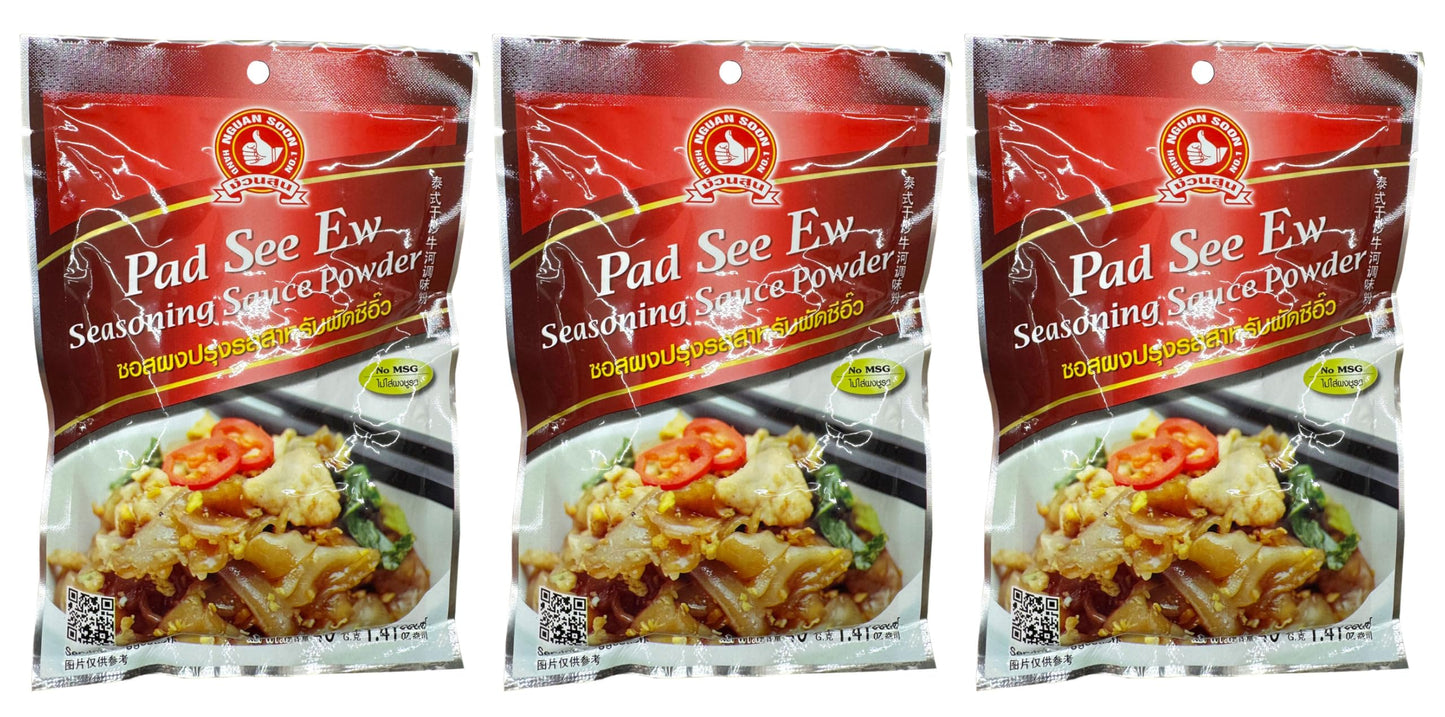 Nguansoon Pad See Ew Seasoning Sauce Powder 40 g(1.41 Oz.) pack of 3