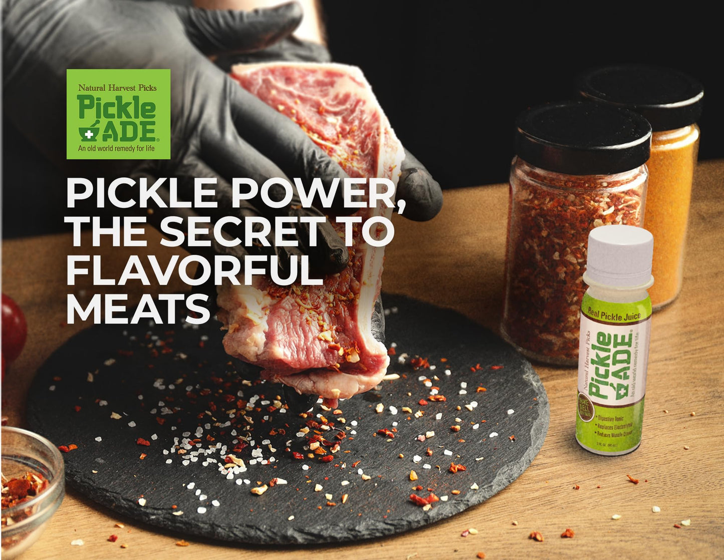 PickleAde Electrolyte Pickle Juice Shots, 3 Fl Oz (Pack of 12) - Kosher Pickle Brine for Hydration and Muscle Relief