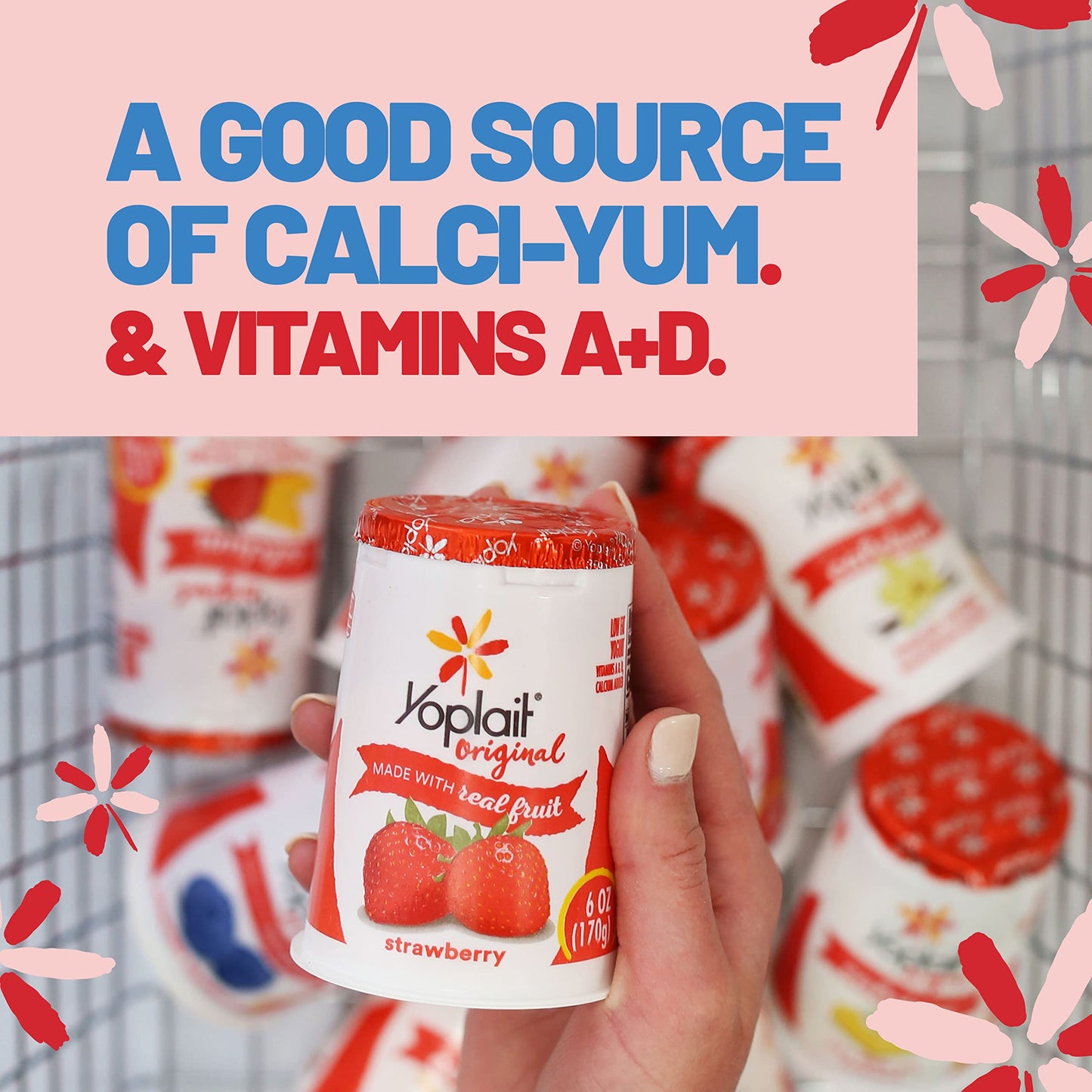 Yoplait Original Low Fat Harvest Peach Yogurt Cup, Made with Real Fruit, 6 oz