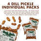 Jerky-n-Spice Uncle Buds Dill Pickle Deep Fried Peanuts (4-Pack) | High-Protein Snack | Made in the USA
