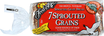 Food For Life Flourless Sprouted Grain Bread, 7 Grain, 24 oz (Frozen)