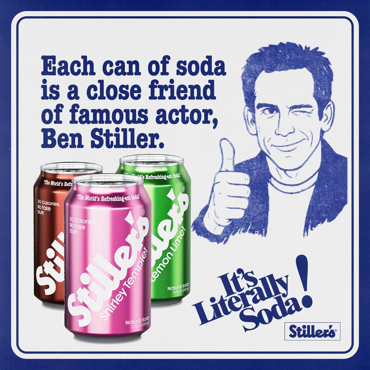 Stillers Natural Soda Variety Pack - Shirley Temple  Lemon Lime & Root malt-inspired - 12pk of Low Sugar  Vitamin-Enriched Cans - All-Natural  No-Biotic  Zero-Guilt Sodas for Real Soda Lovers