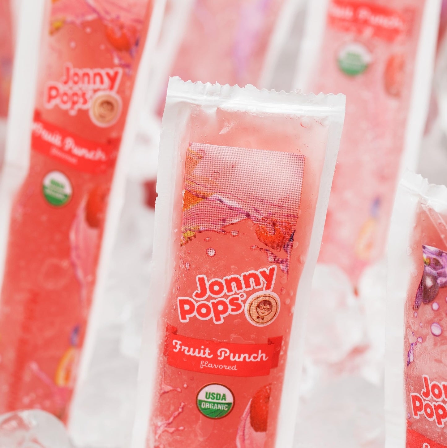 Jonnypops Organic Freezer Pops Variety Pack - Grape, Cherry, Fruit Punch - Top 8 Allergen Free, Vegan & Kosher (24 Count - 2 Pac