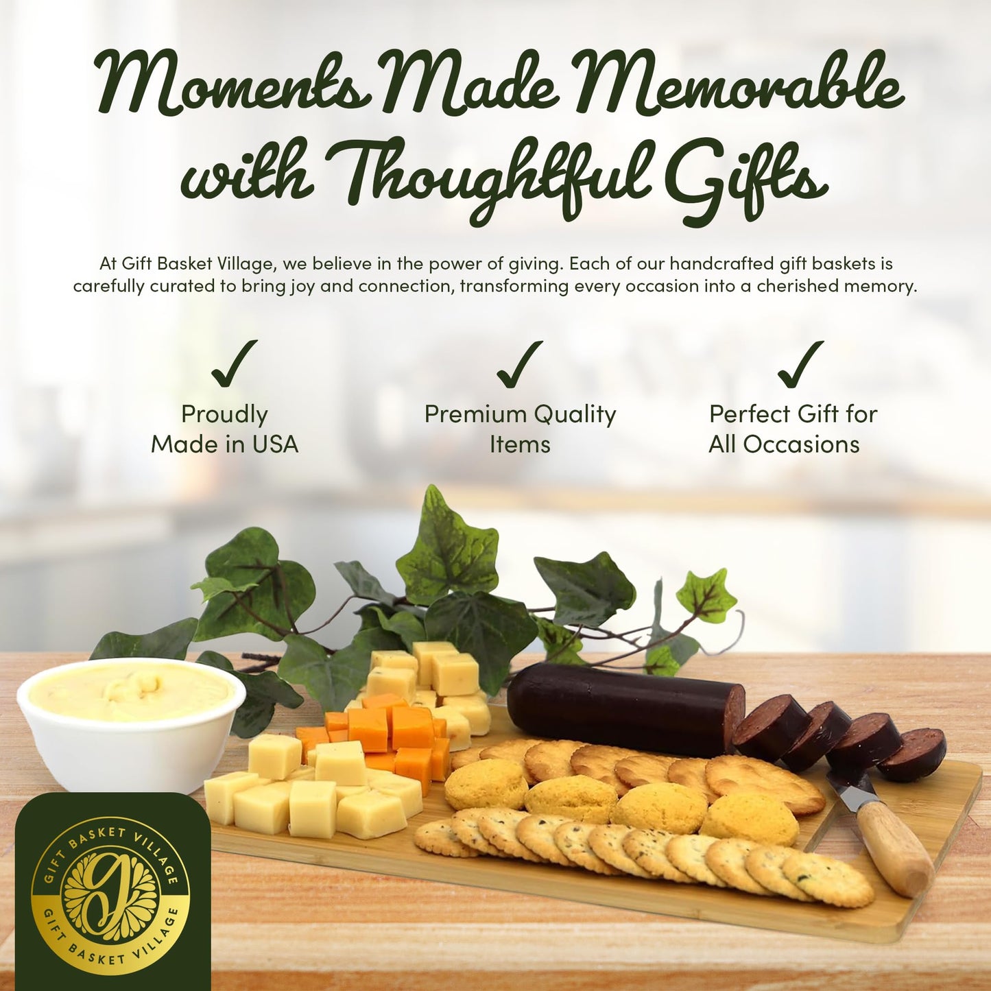 Gift Basket Village Gourmet Gift Basket - Assorted Snacks &  , 11 Piece Set, Blue