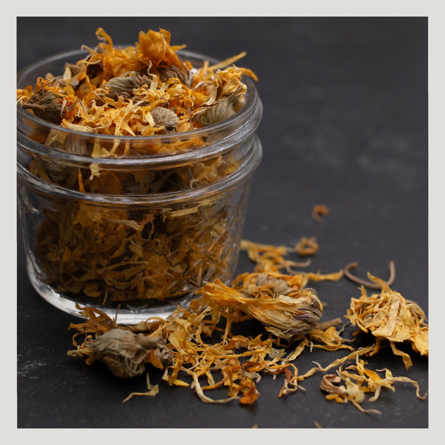 MagJo Naturals Calendula Flower Loose Leaf Tea 1 Pound Bag Orange Marigold Flowers