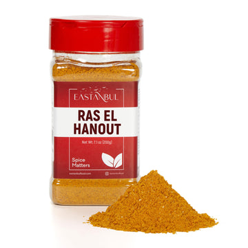 Eastanbul Ras El Hanout, 7.1 Oz Ras El Hanout Spice, All-In-One Ras El Hanout Moroccan Spice Blend, North African Baharat Spice