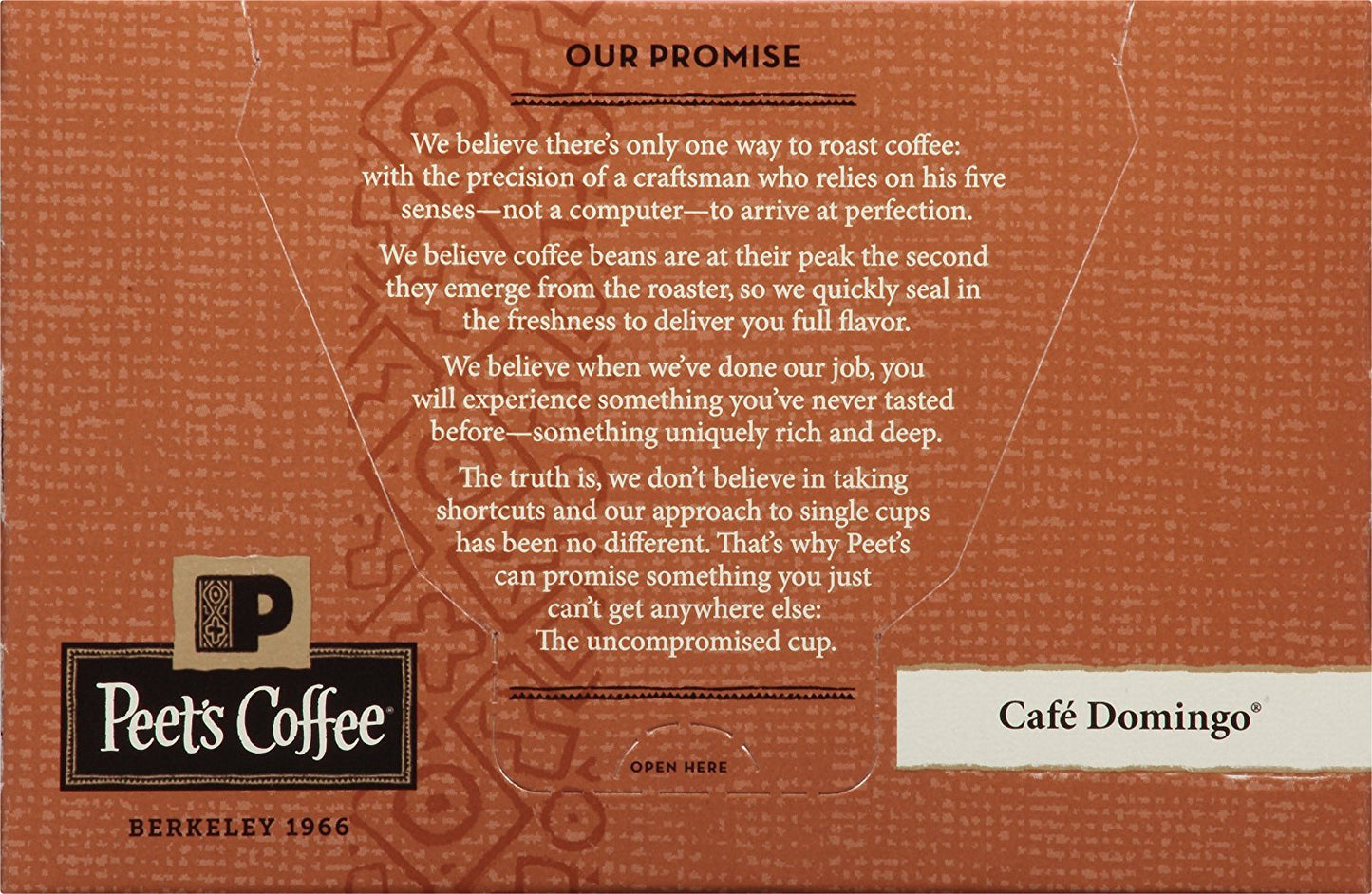 Peets Coffee K-Cup Pods, Medium Roast, Caf   Domingo, 10 Count (Pack of 6)