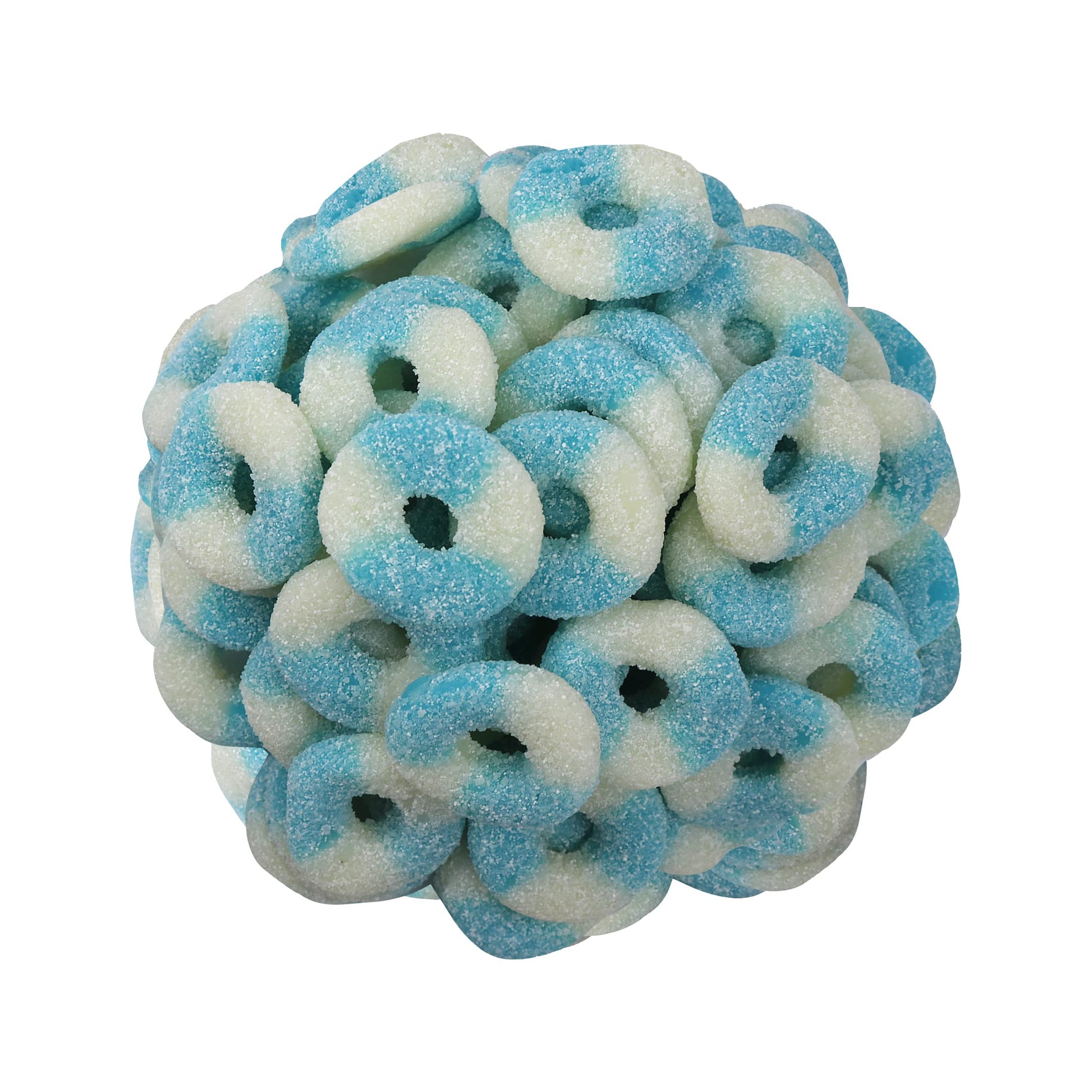 Smarty Stop Mini Sour Gummy Rings Candy Gummiroos (Blue Raspberry, 2.2 Pound (Pack Of 1))