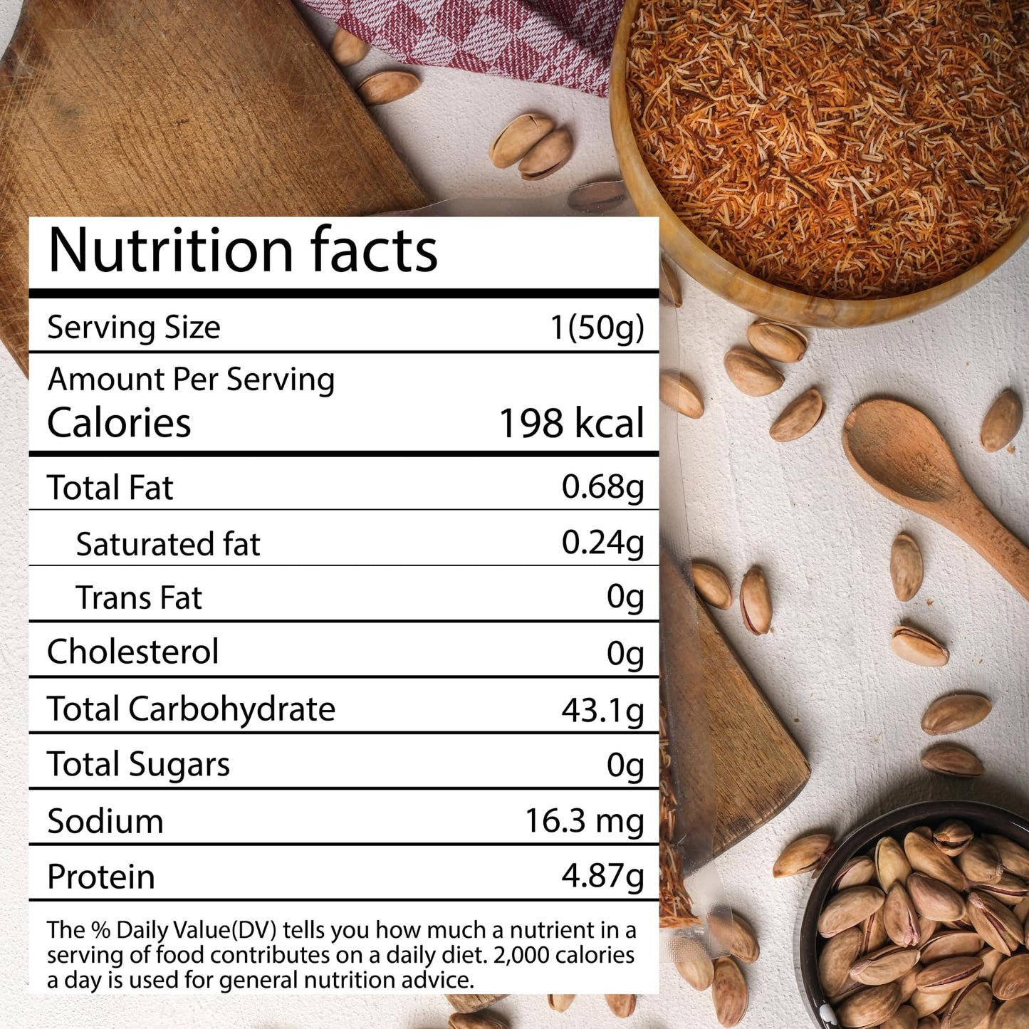 MELIKE Premium Roasted Kataifi Shredded Fillo Dough, 200g