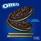 Oreo Thins Mint Creme Chocolate Sandwich Cookies, 12 - 9.21 Oz Packs