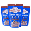 Paleonola Grain Free Granola | Gluten Free, Non-GMO, Dairy Free, No Refined Sugars, 10 Oz Bags (Cinnamon Blueberry, 3 Pack)