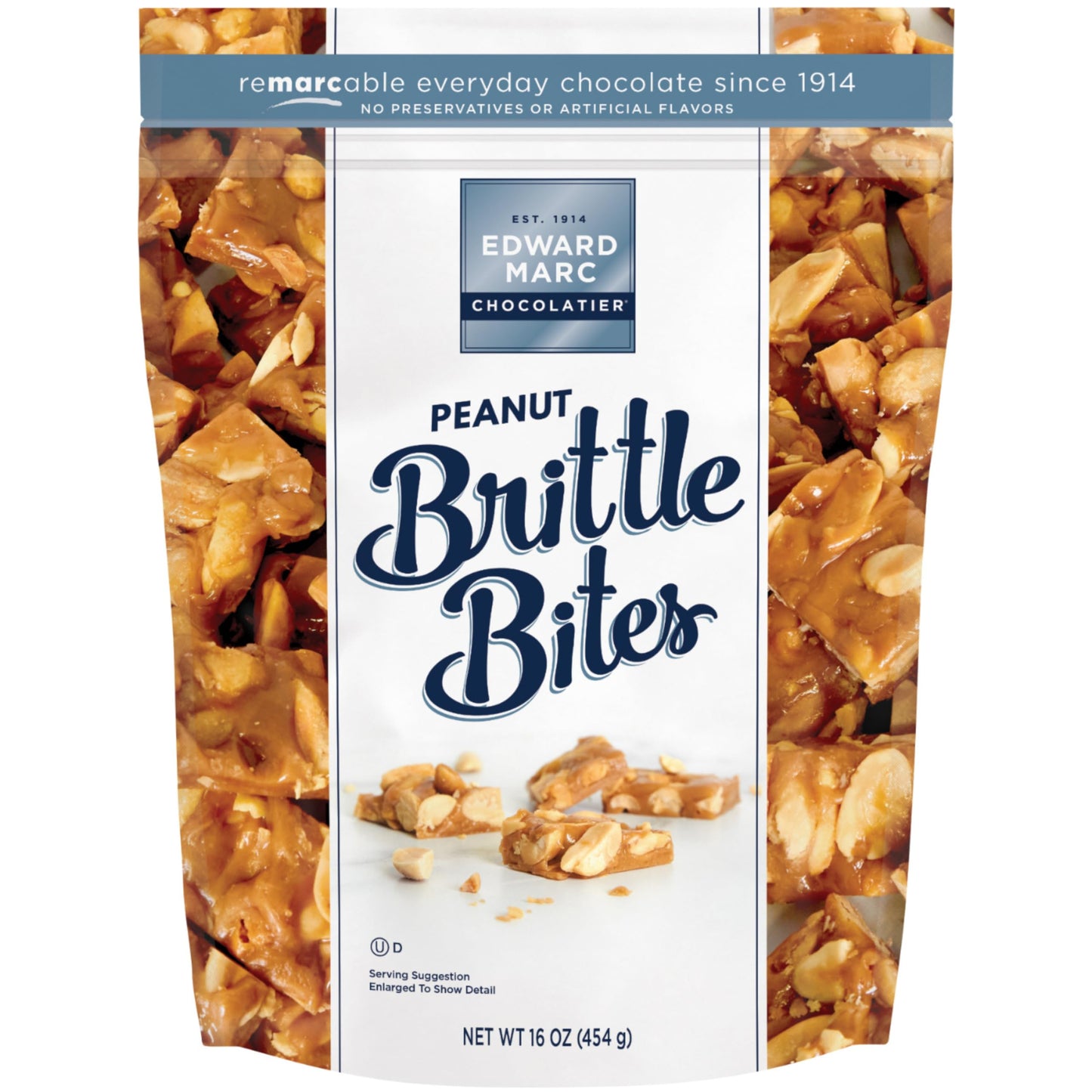 Edward Marc Chocolatier Peanut Brittle Bites, 16 oz