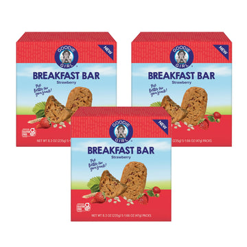 Goodie Girl Soft Breakfast Bar, Strawberry | Baked, Chewy, Gluten Free (3 Pack)