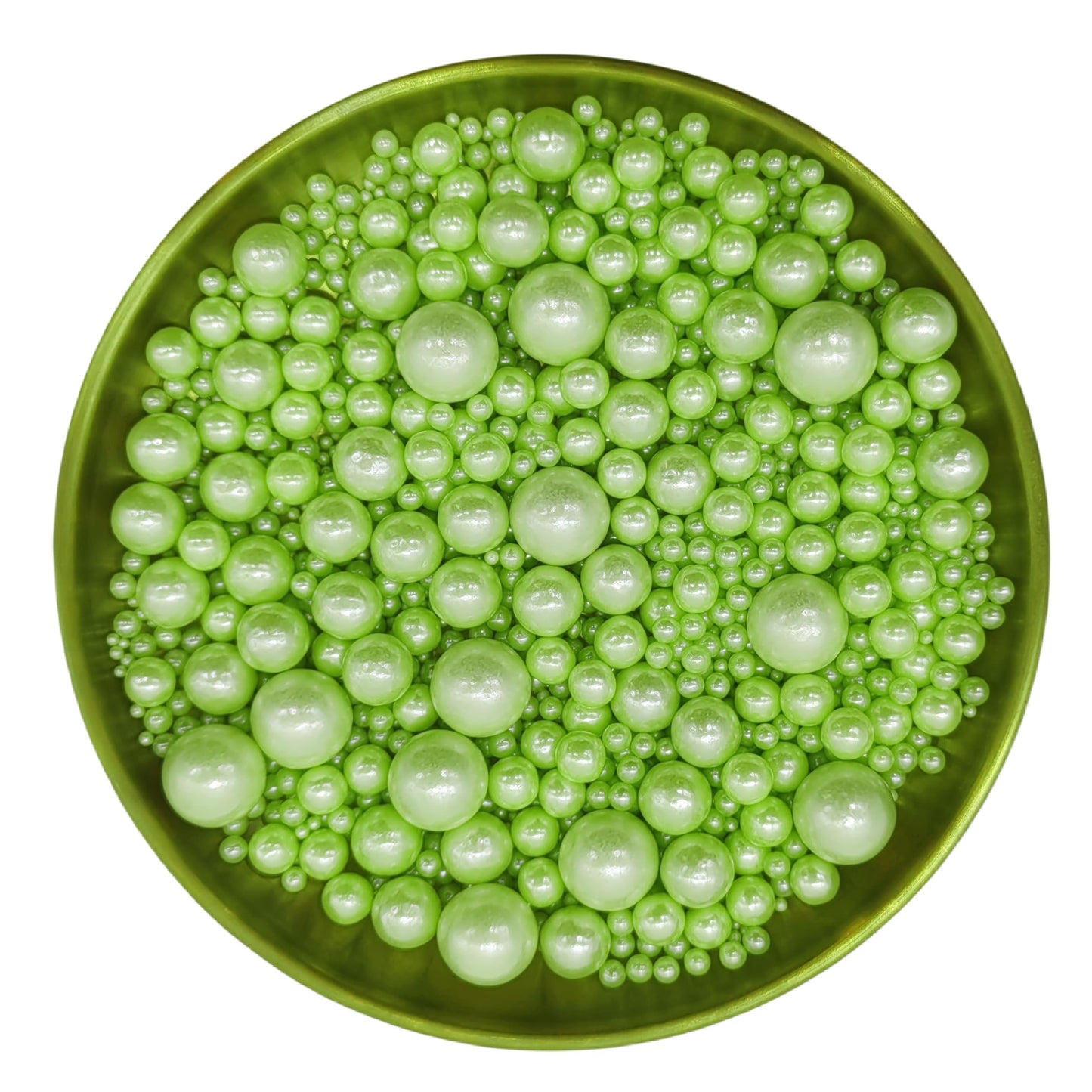 Edible Light Green Sugar Pearls Sprinkles Candy Mix Size Pearls Cake Decorations Cupcake Toppers Decorating Perfect For Wedding