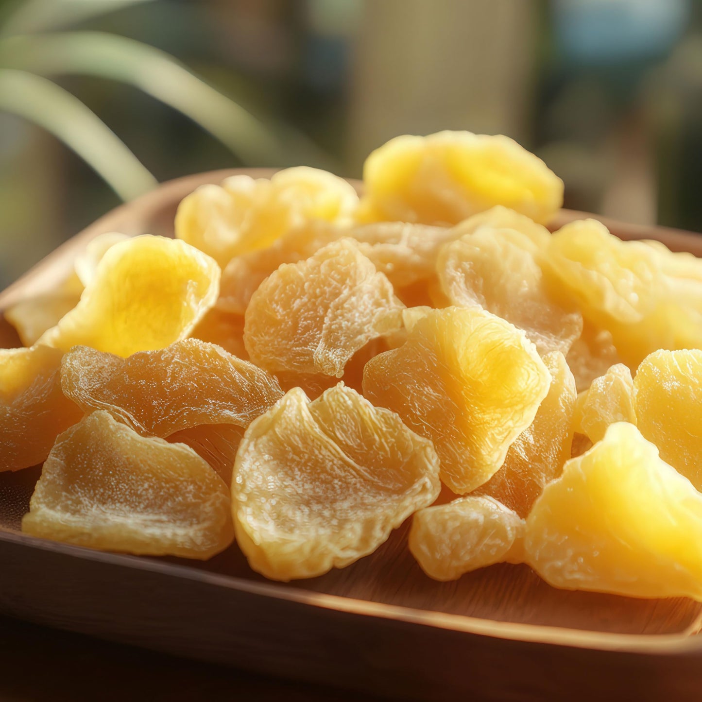 Hampton Distribution Dried Pineapple Chunks, 1 Pound Bag, Sweet Snack