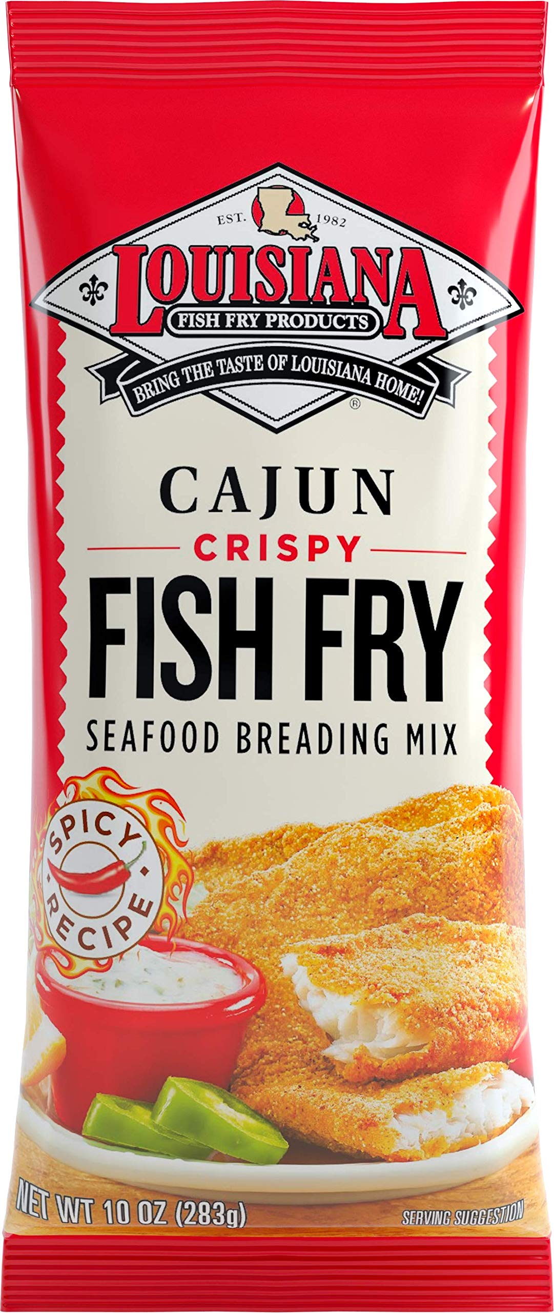 Louisiana Fish Fry Products Cajun Fry, 10 Oz (Pack Of 4)