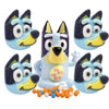 Bluey Candy Dispenser with Marshmallow Treats, Includes Colorful Beads and Character Sweets, 5 Items