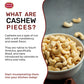 Spicy World Raw Cashew Pieces 80Oz (5 Lbs) - Natural Bulk Raw & Unsalted Cashews For Cooking, Baking & Topping, Gluten Free, Veg
