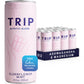 TRIP Mindful Blend Adaptogen Seltzer, Elderflower Mint, 12 Fl Oz (Pack of 12), Vegan, No Added Sugar
