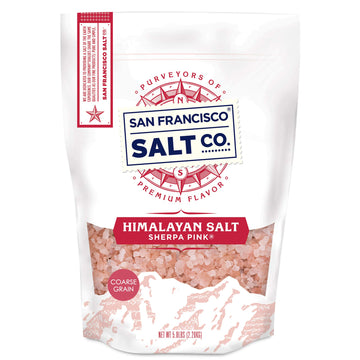 Sherpa Pink Himalayan Salt - 5 lb. Bag Coarse Grain - For Grinders and Salt Mills