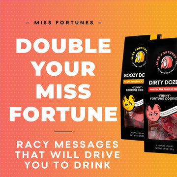 Miss Fortunes, Funny Fortune Cookies, The Two-Pack Shakur (Multi-Pack Of 2 Dozen Cookies) (Dirty Dozen + Boozy Dozen), 24.0 Coun