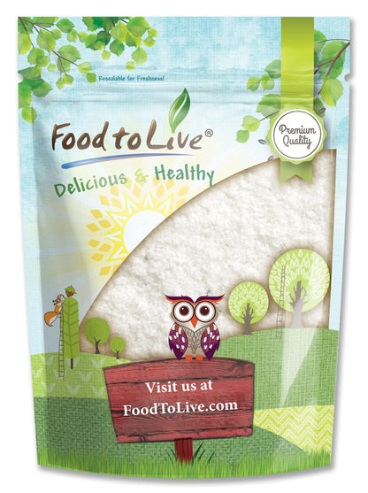 Food to Live - Mediterranean Sea Salt, 8 Pounds Coarse Grain, Pure Crystals, No Additives, No Preservatives, Vegan, Kosher, Bulk