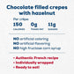 La Boulangere Chocolate Hazelnut Crepes, Individually Wrapped, Non Gmo, Free From Artificial Flavors & Colors, 20-Count 2 Packs