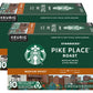 Starbucks Pike Place Roast Medium Keurig K-Cups - 0.44 Oz - 10 Ct - 2 Pk