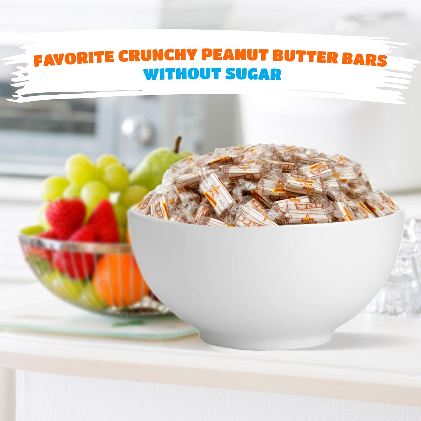 Atkinsons Sugar-Free Peanut Butter Candy Bars, 1-Pound Pack