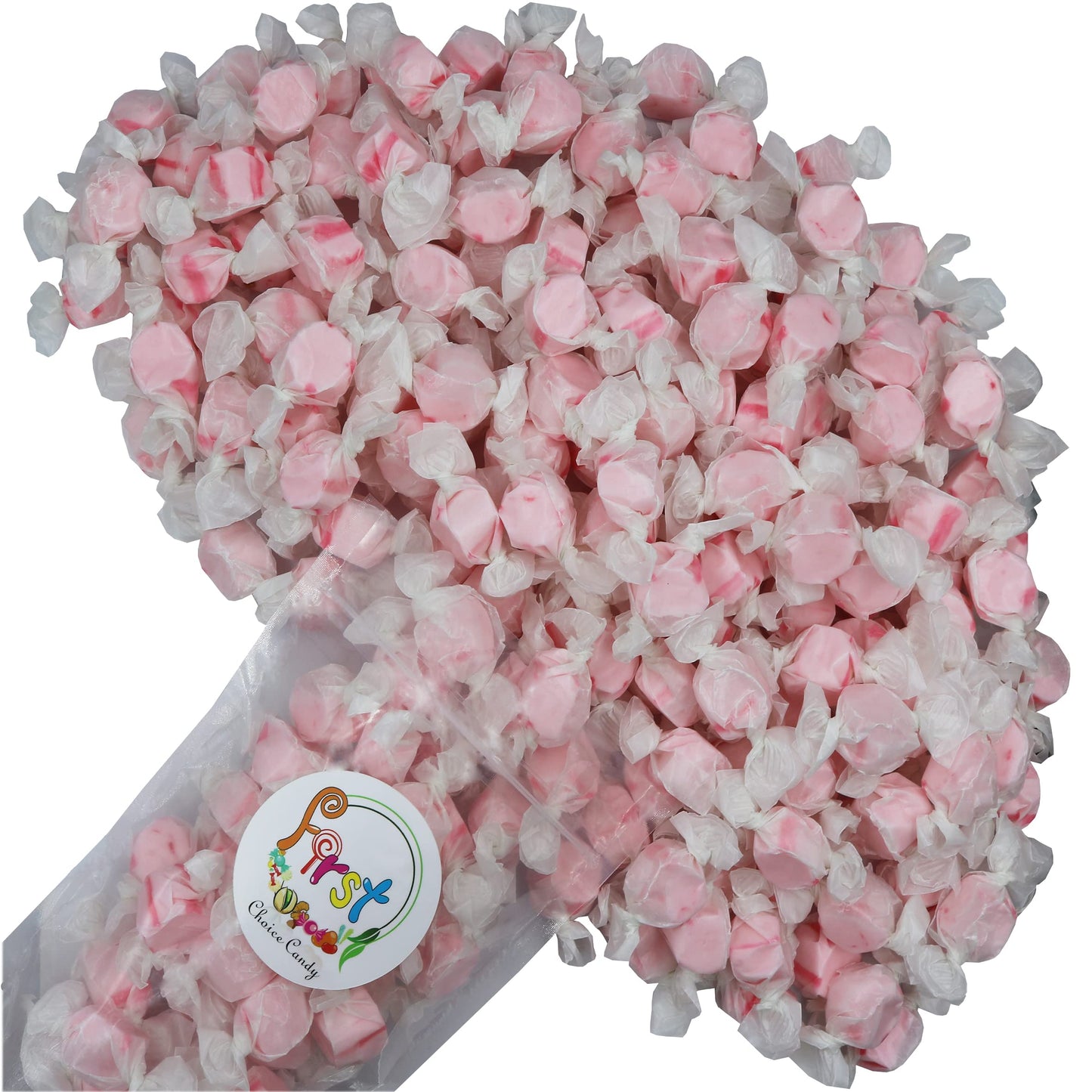 Variety Gourmet Saltwater Taffy (Pink Bubble Gum, 2 Pound)