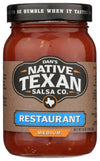 Native Texan Medium Restaurant Style Salsa 16 oz (Pack of 6)