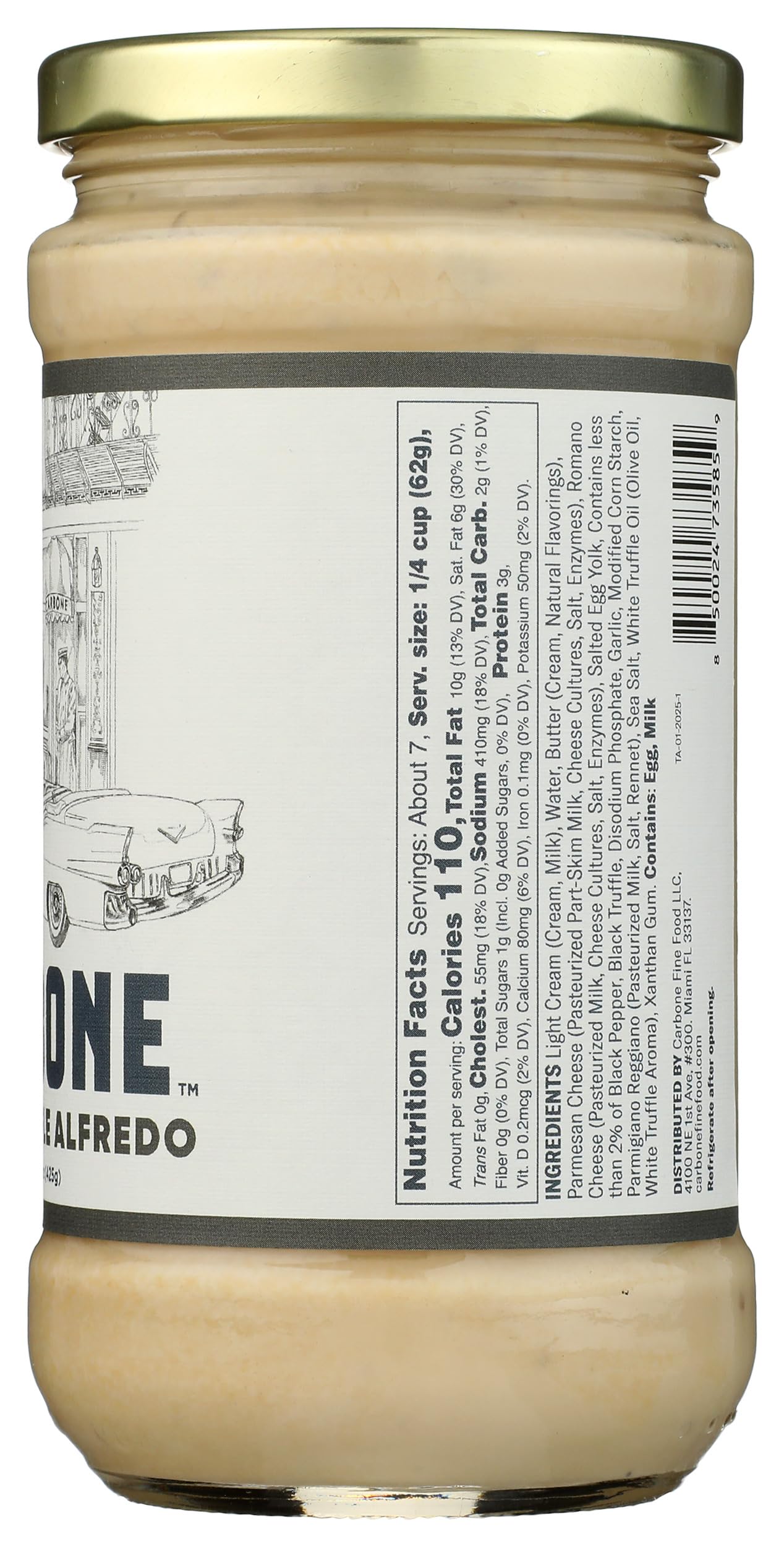CARBONE Truffle Alfredo Pasta Sauce, 15 OZ