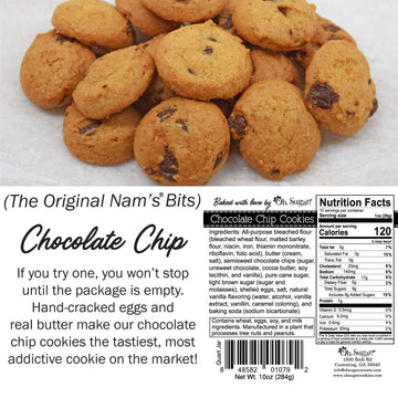 Oh, Sugar! Nams Bits Chocolate Chip Cookies Quart Jar - Sweet