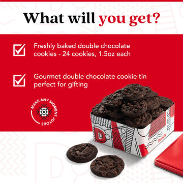 David'S Cookies 2Lbs Double Chocolate Chunk Fresh Baked Cookies - Handmade And Gourmet Cookies - Delectable And Made With Premiu