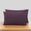 Nestl King Size Pillow Cases 2 Pc - Soft Pillow Cover - Lightweight Purple Eggplant Pillowcase - Microfiber King Size Pillow Cas