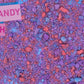 Cotton Candy Crunch Topping For Ice Cream, Froyo, Frappes, Cupcake And Dessert Toppings 7 Ounce