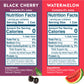 Waterloo Sparkling Water Two-Flavor Pack, 12 Fl Oz Cans, 16 Count, Black Cherry & Watermelon, Zero Calories, Sugar, and Sodium