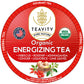 Organic Ashwagandha Tea Pods For Keurig With Ginger, Licorice, Organic Hibiscus Sabdariffa, Rosehip, & Lime - Decaf Herbal Tea - Energizing Tea By Teavity (12 Tea Pods)