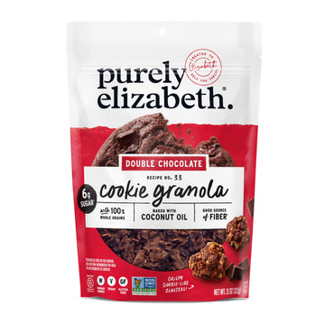 Purely Elizabeth Cookie Granola, Double Chocolate, Gluten-Free, Non-Gmo (11Oz Bag)