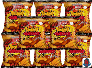Herrs Potato Chips & Cheese Curls -,1Oz (Curated By Rj Snacks Value Pack) (Hot & Honey Cheese Curls)
