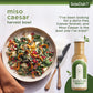 Miso Caesar Dressing (Pack Of 3) - Seed Oil Free Salad Dressing Made W/Avocado Oil - Refined Sugar Free, Dairy & Gluten Free Dip