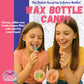 Old-Fashioned Wax Bottle Candy - 1/2 Lbs Bulk Pack - 5 Fruity Flavors (Lemon  Blue Raspberry  Orange  Cherry  Green Apple) - Retro Candy Drinks for Parties  Kids  and Nostalgic 90s Buffet (Half Pound)