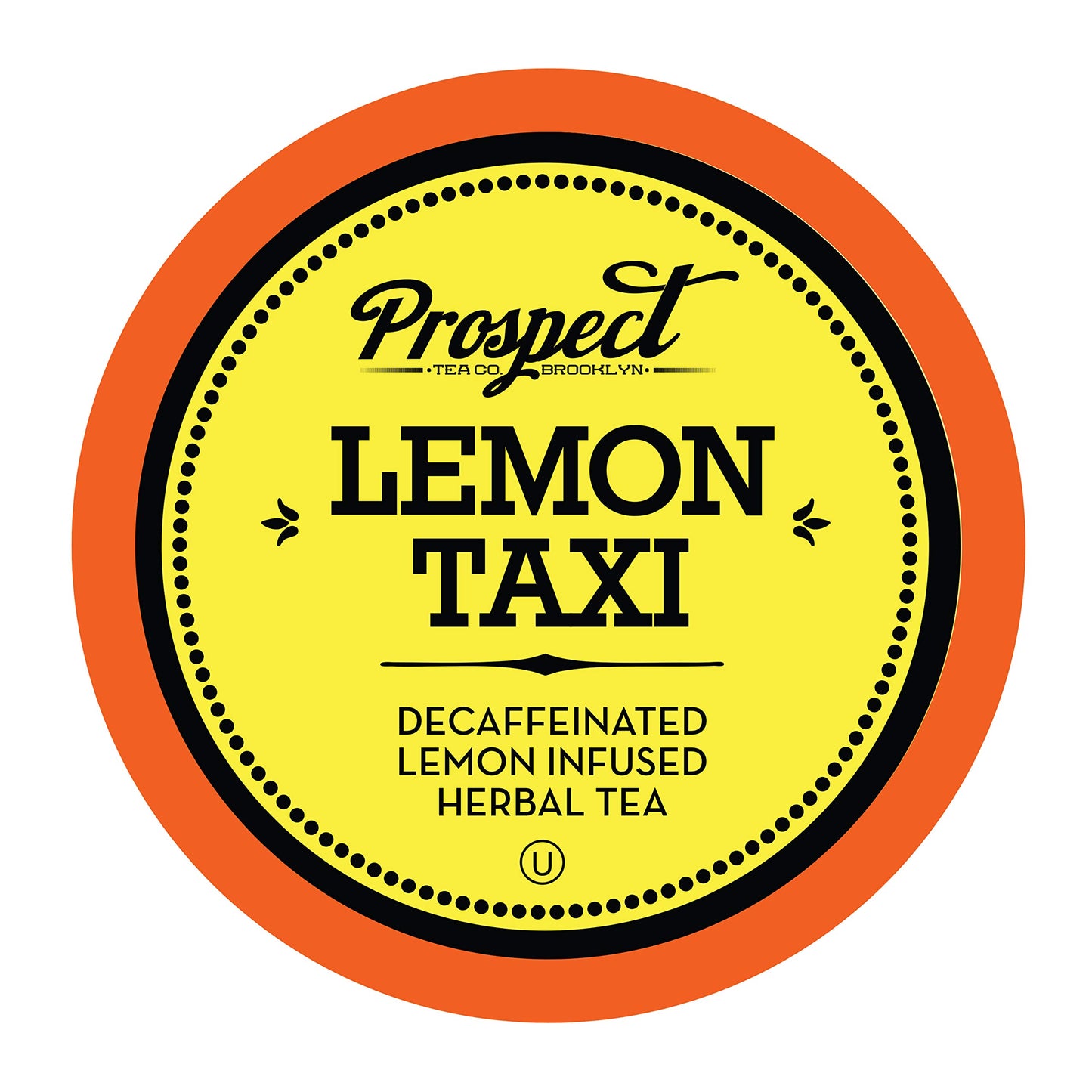Prospect Tea Co. Herbal Tea Pods Compatible with K Cup Brewers, Decaffeinated Lemon Taxi, 40 Count, Model PTC LT40