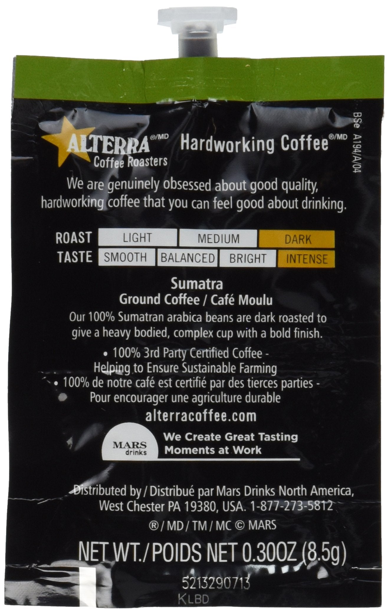 Flavia Alterra Coffee, Sumatra Dark Roast, 20-Count Freshpacks (Pack Of 1)